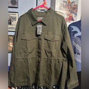 Torrid Green Anorak Jacket Size 1.  New with tags!